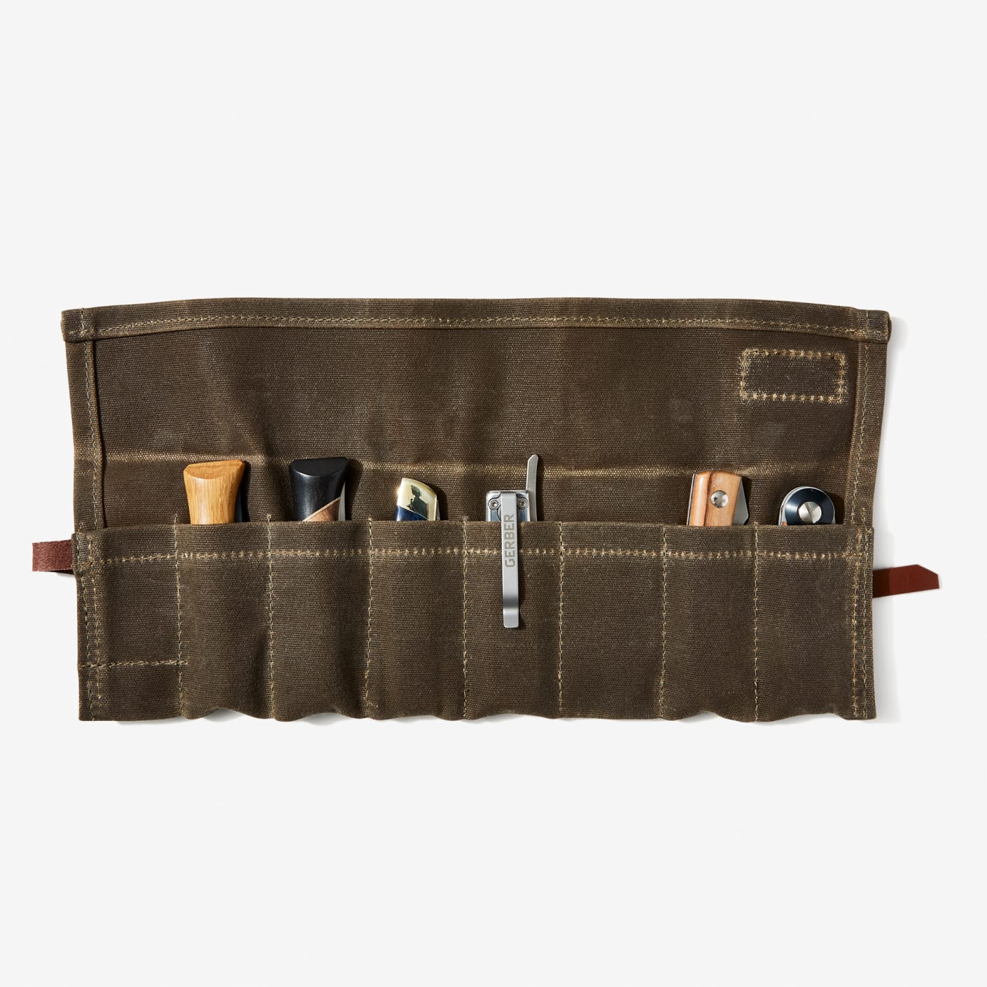 Bradley Mountain Waxed Canvas Pocket Knife Roll Bag Bespoke Post