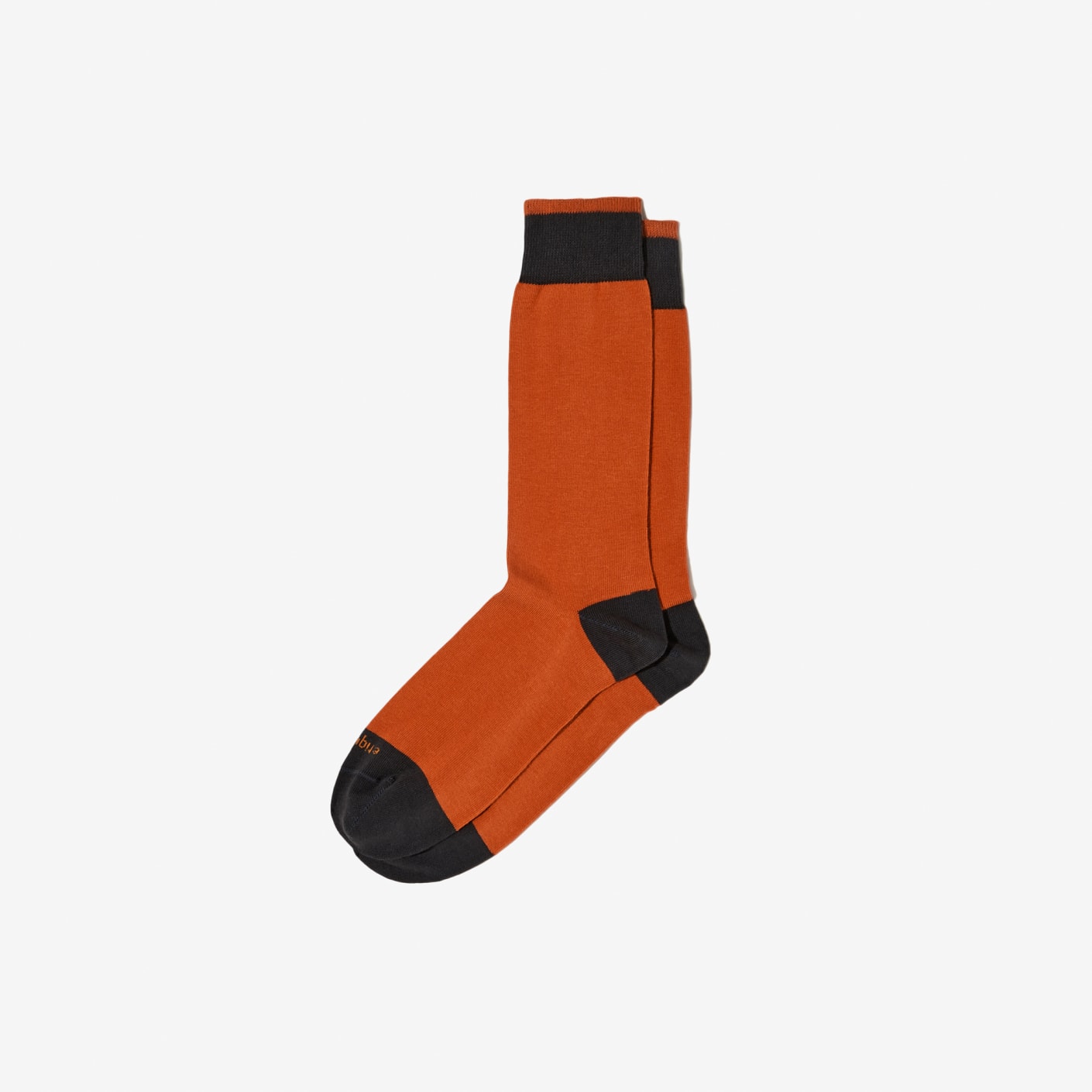 Etiquette Clothiers Combed Cotton Solid Sock – Orange | Bespoke Post