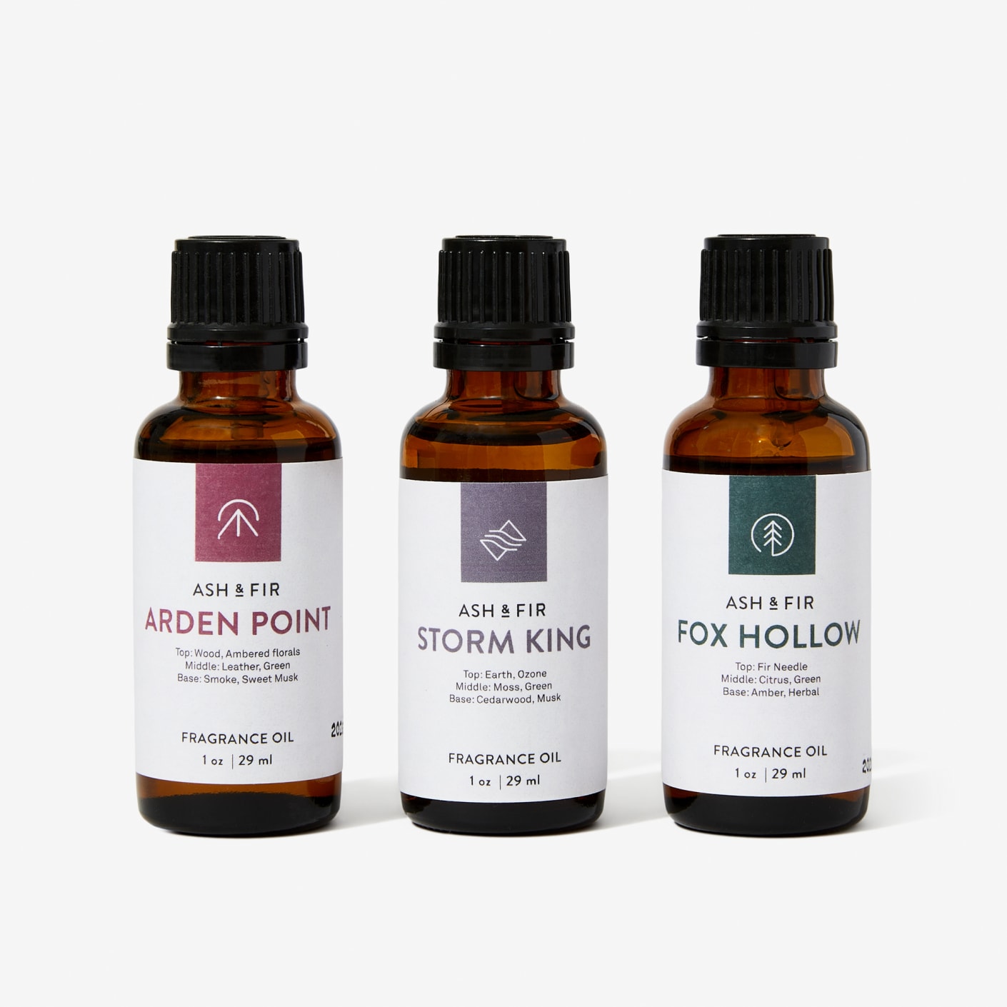 Fragrance Oil Trio Ash & Fir | Bespoke Post