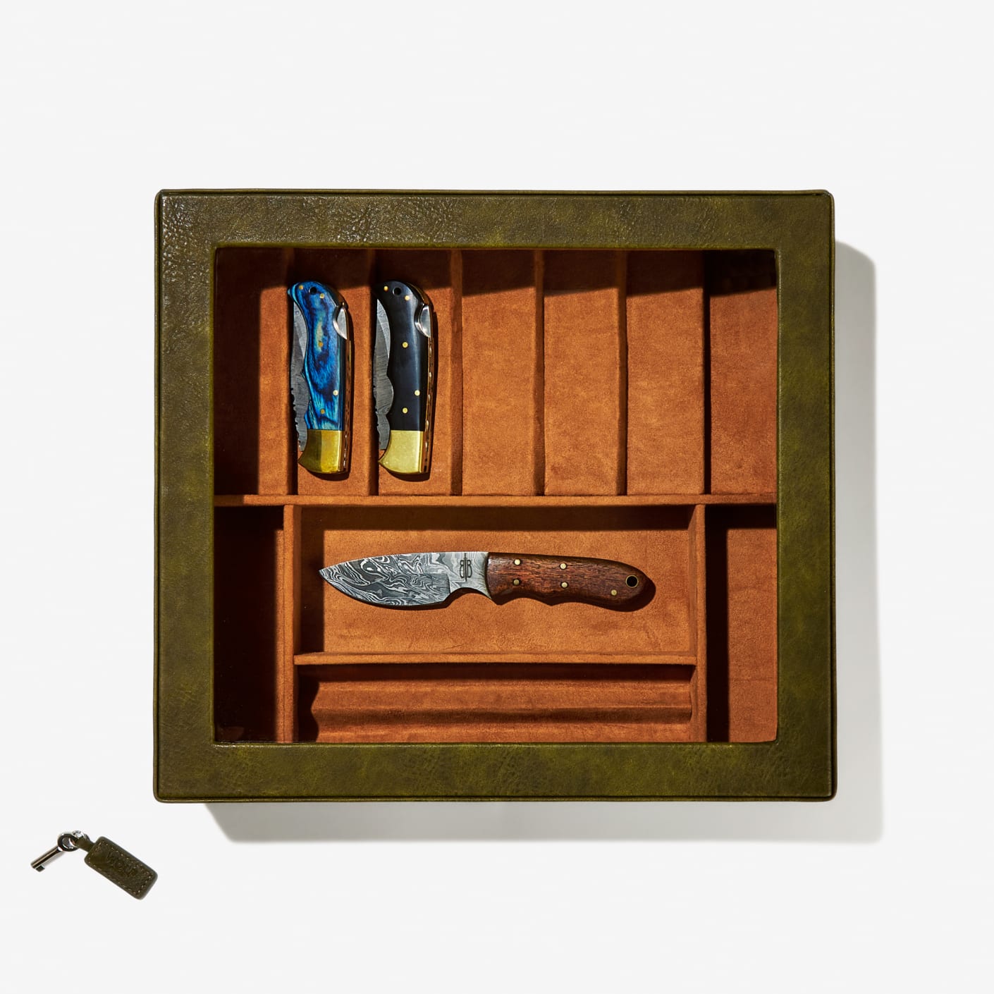 Ash & Fir Pocket Knife Display Valet Bespoke Post