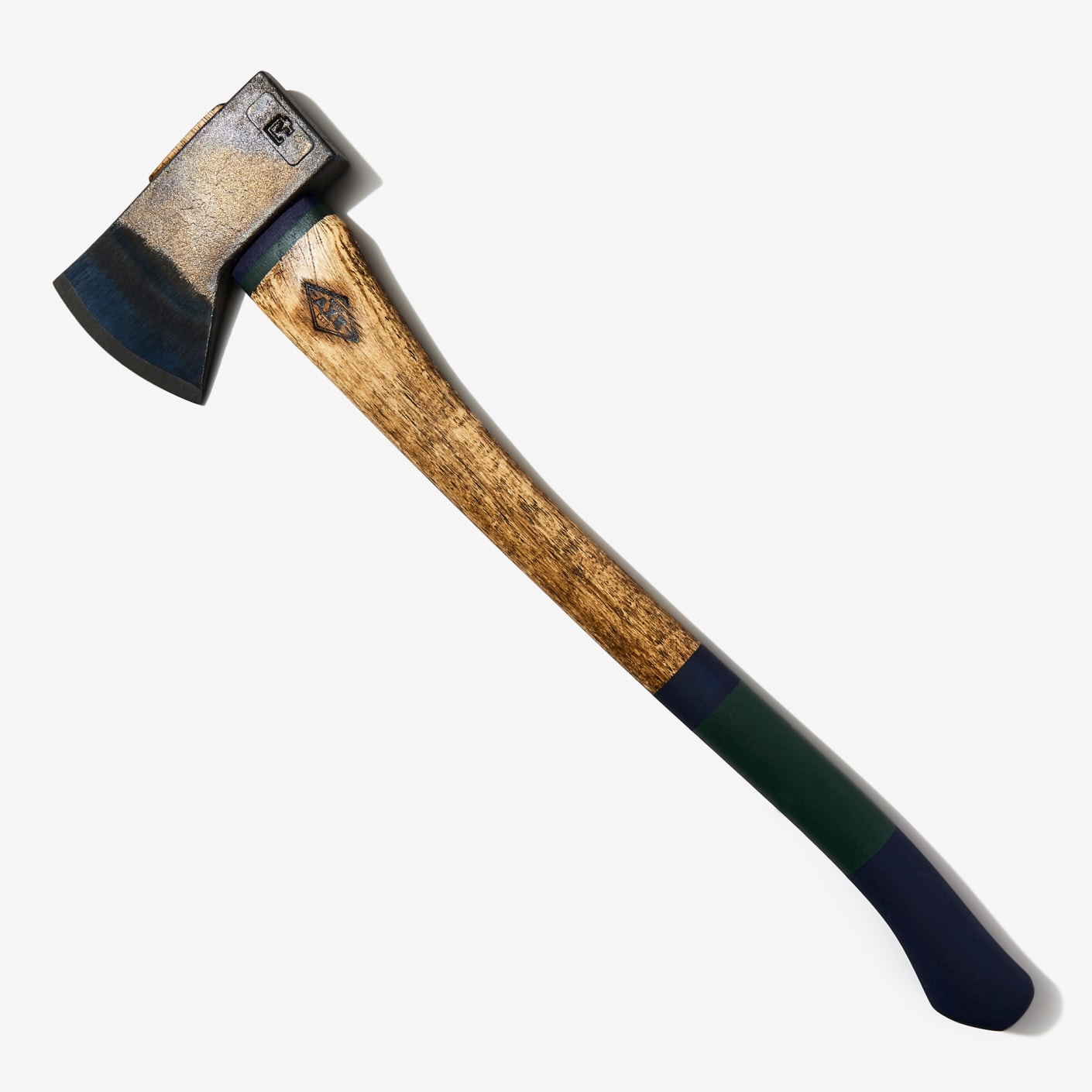 Motor City Axe Exclusive Hand Painted 23" Hudson Bay Axe Midnight Blue & Hunter Green