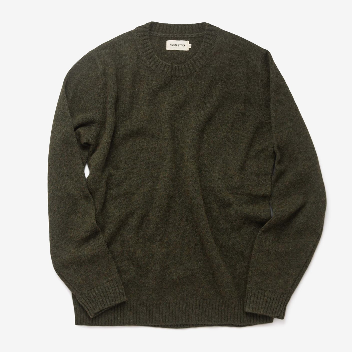 Taylor Stitch The Lodge Sweater, Heather Forest | Bespoke Post