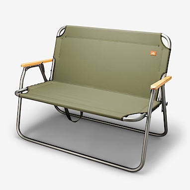 Olive outdoor loveseat