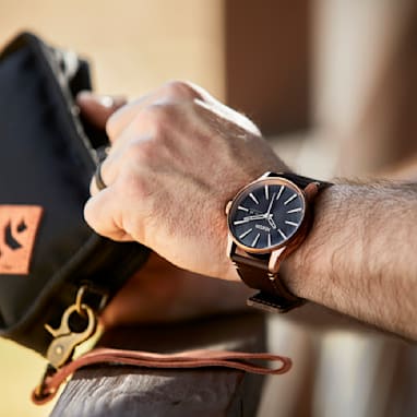 Nixon Sentry Leather Watch Bespoke Post