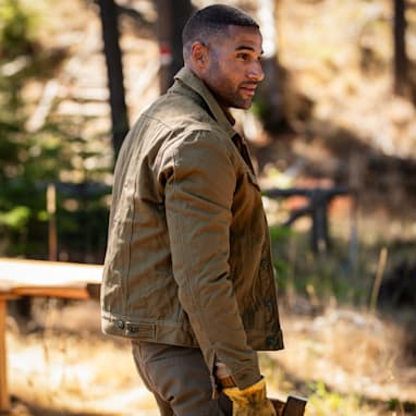 Flannel lined canvas jacket best sale