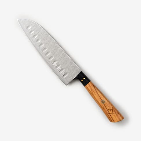 Titan International Blue Diamond Wood Alaskan-Style Ulu Knife | Bespoke Post