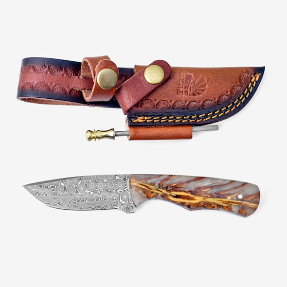 Titan Knives Nomad Knife | Damascus Blade Knife | Bespoke Post