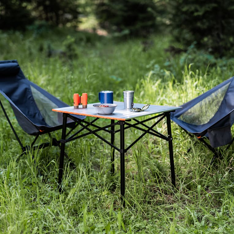 DOD Outdoors Goodluck Adjustable Camp Table | Folding Camp Table