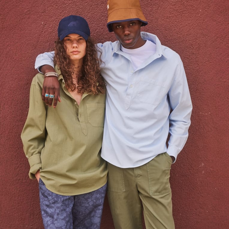 By The Oak Seersucker Pullover Shirt | Seersucker Shirt | Bespoke Post