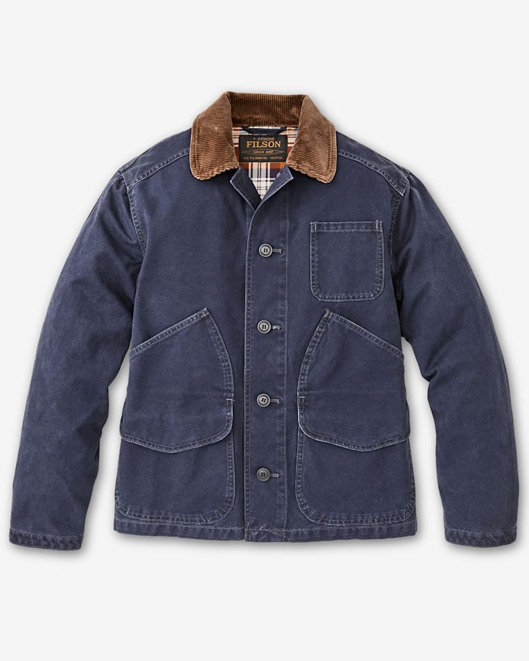 Filson Tin Cloth Primaloft Jacket | Waxed Tin Cloth Insulated