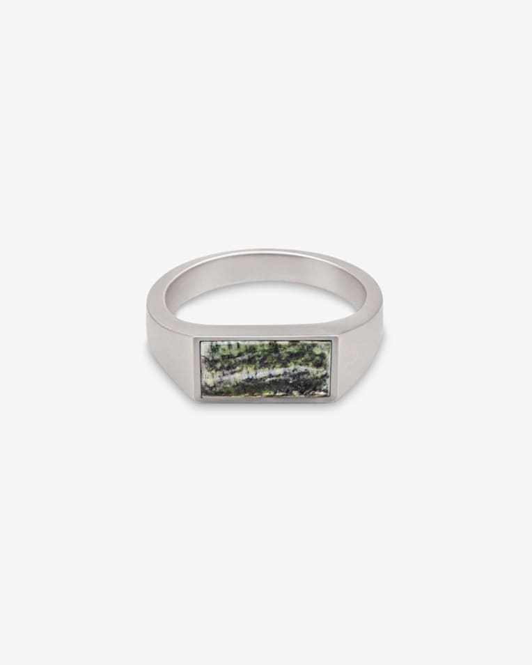 Serge DeNimes Silver Camouflage Ring | Bespoke Post
