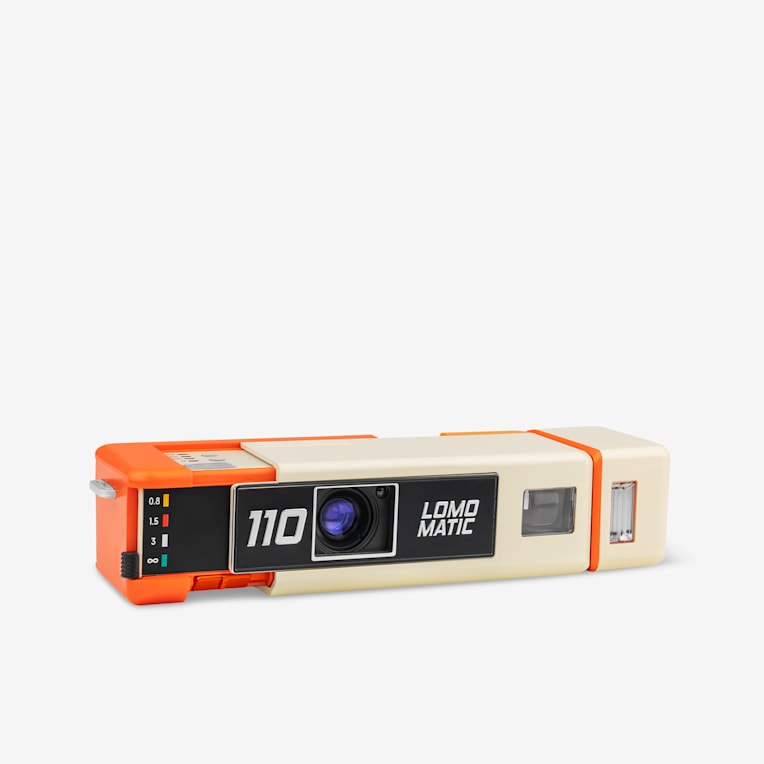 Lomography Lomomatic 110 Camera and Flash - Golden Gate Edition
