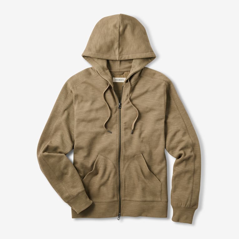 Fieldworth Stacked Rib Zip Hoodie | Full Zip Hoodie for Men