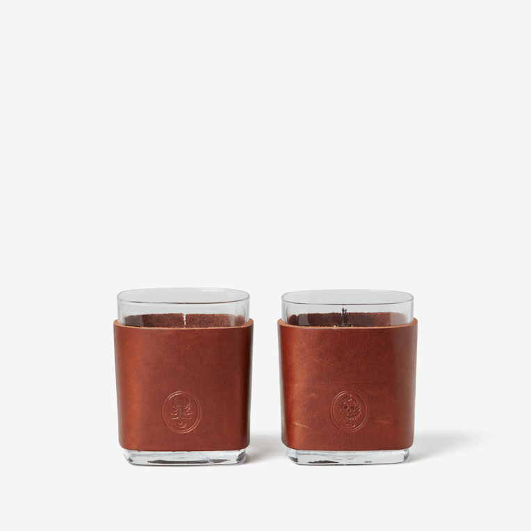 Leather Wrapped Cocktail Tumbler