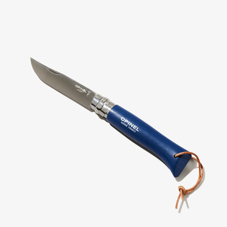No.08 Oak Engraved Handle Folding Knife - Animalia - OPINEL USA