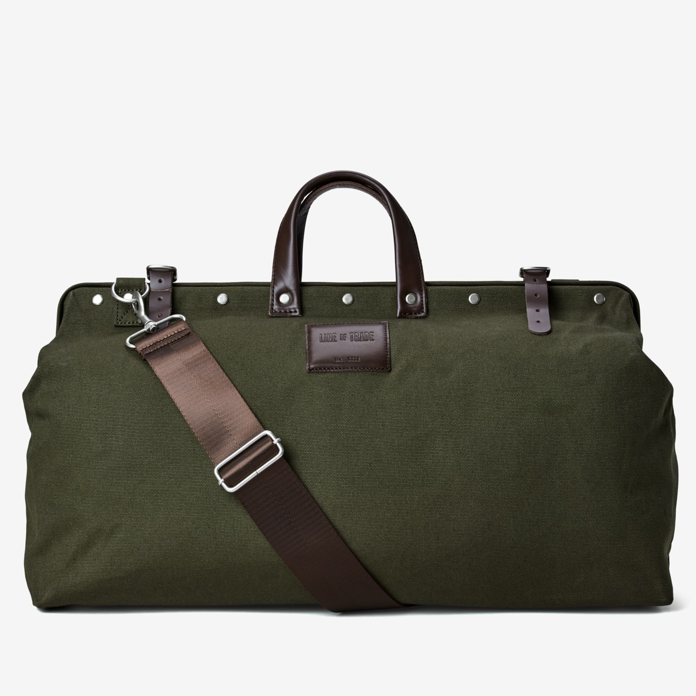 Bespoke Post Line of Trade Mens Unisex Leather Canvas Weekender