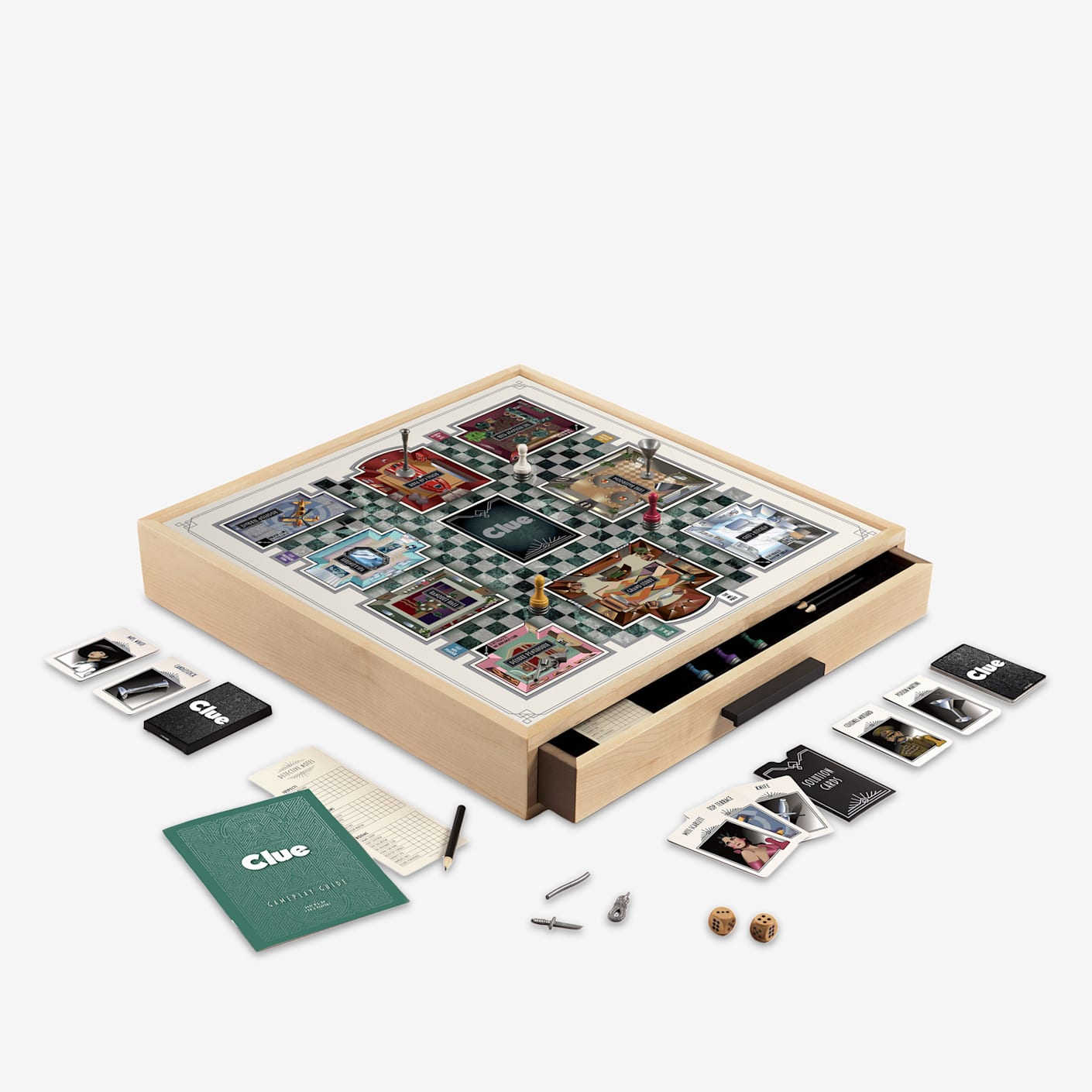 WS Game Company Clue Maple Luxe Edition Bespoke Post