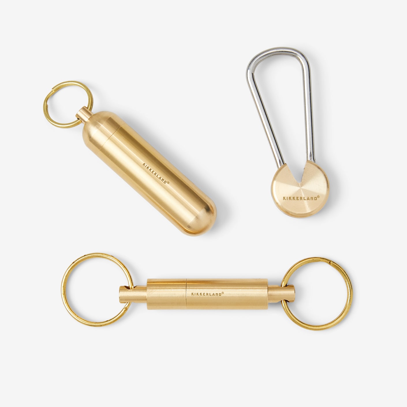Kikkerland brass keyring shop
