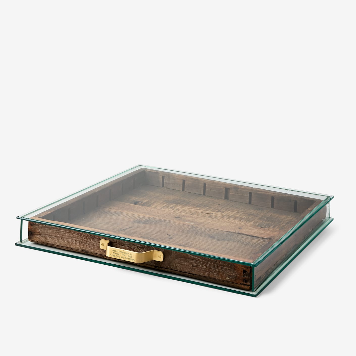 Puebco Glass Display Case with Vintage Drawer Bespoke Post