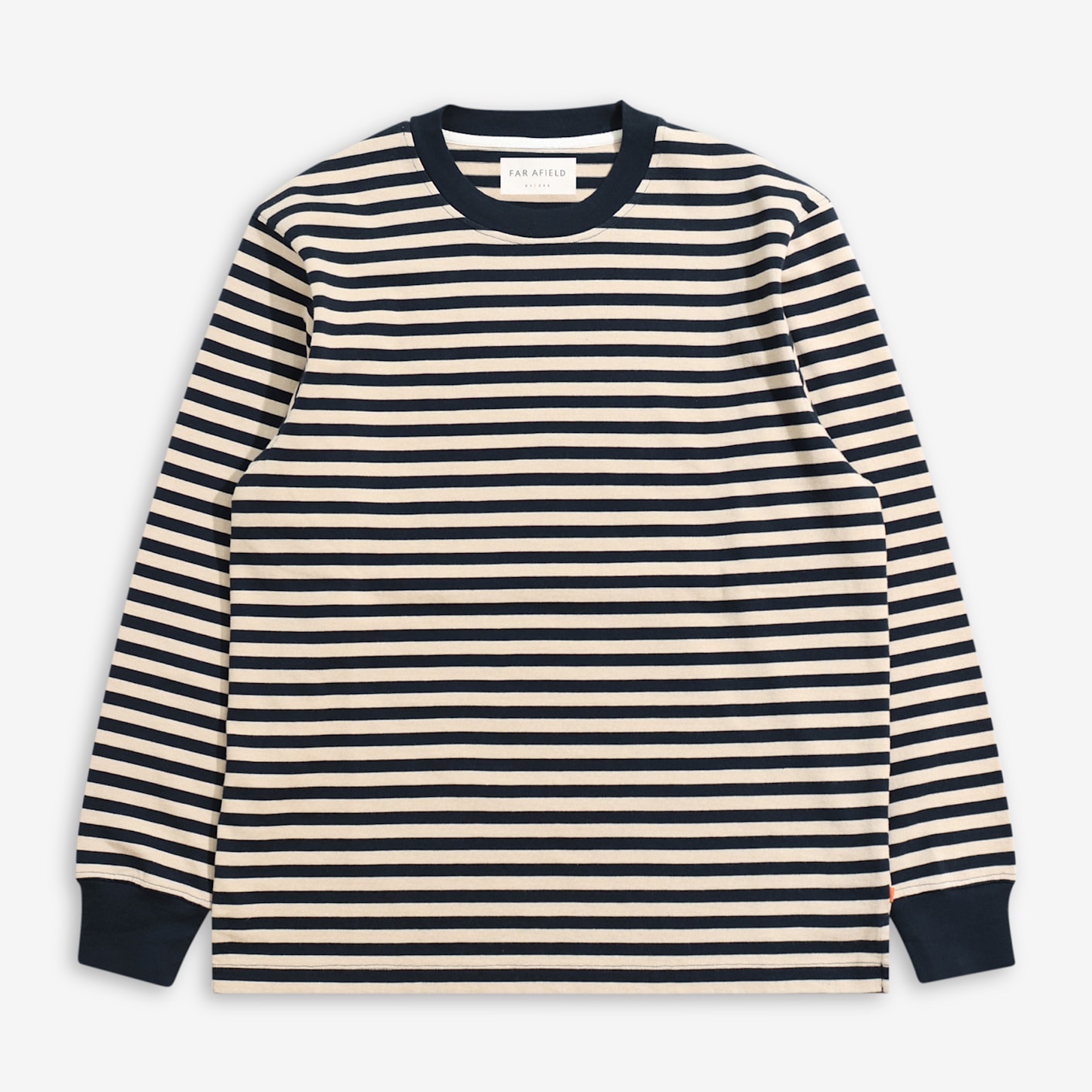 Far Afield Breton Stripe T-Shirt | Striped Cotton Tee | Bespoke Post