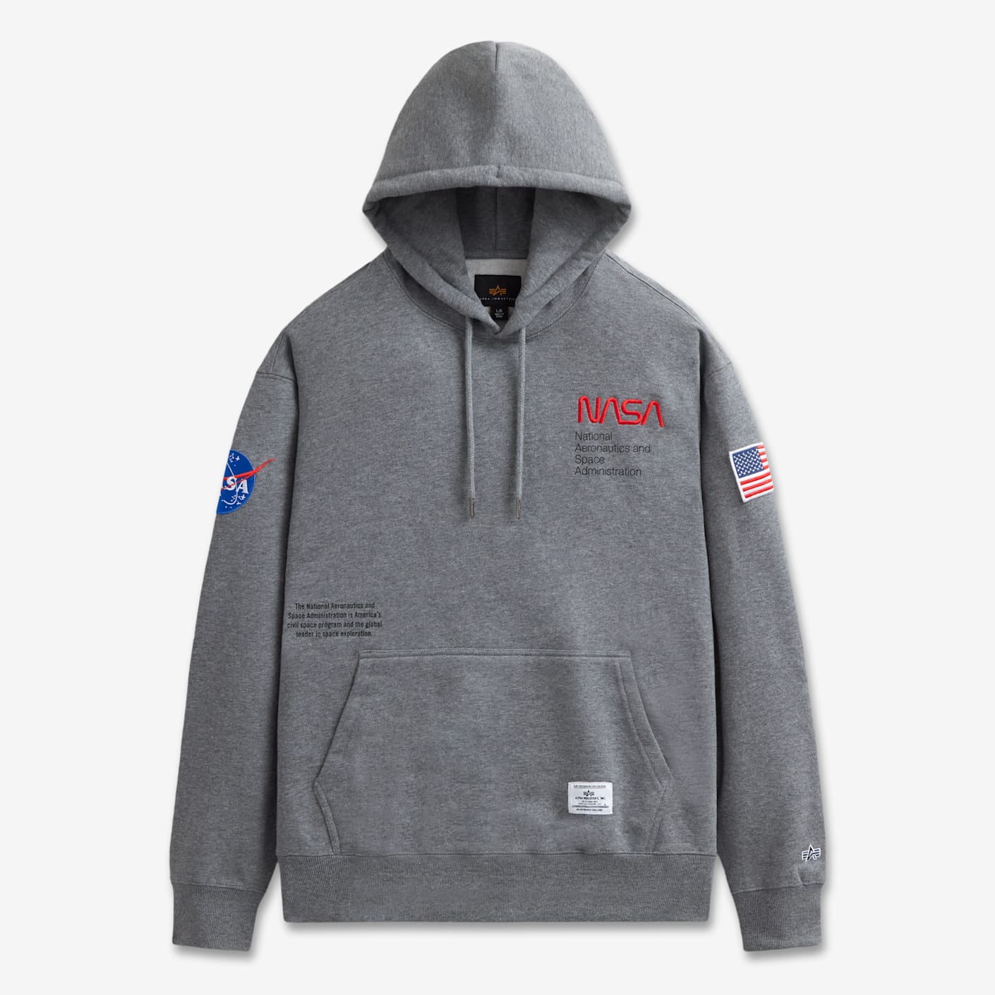 Alpha Industries Logo Post Bespoke | Worm Nasa Hoodie