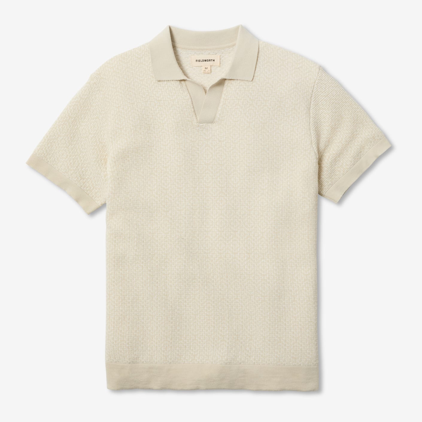 Fieldworth Jacquard Johnny Collar Polo | Polo Shirt | Bespoke Post