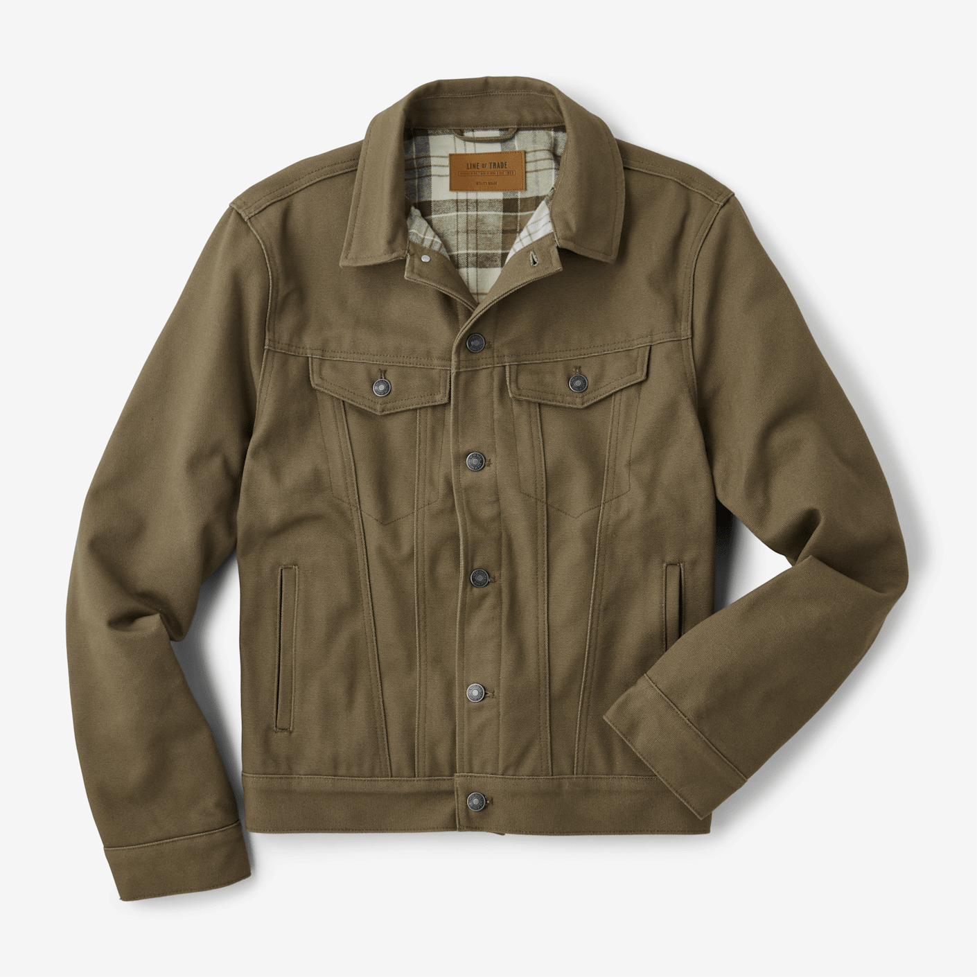 Trucker flannel outlet jacket