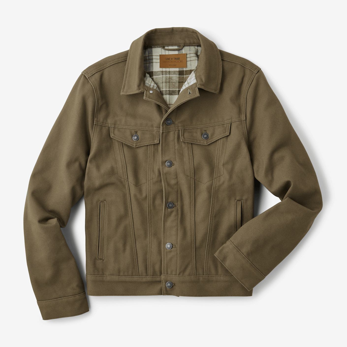 The Montana Flannel-Lined Canvas Trucker Jacket Line of Trade