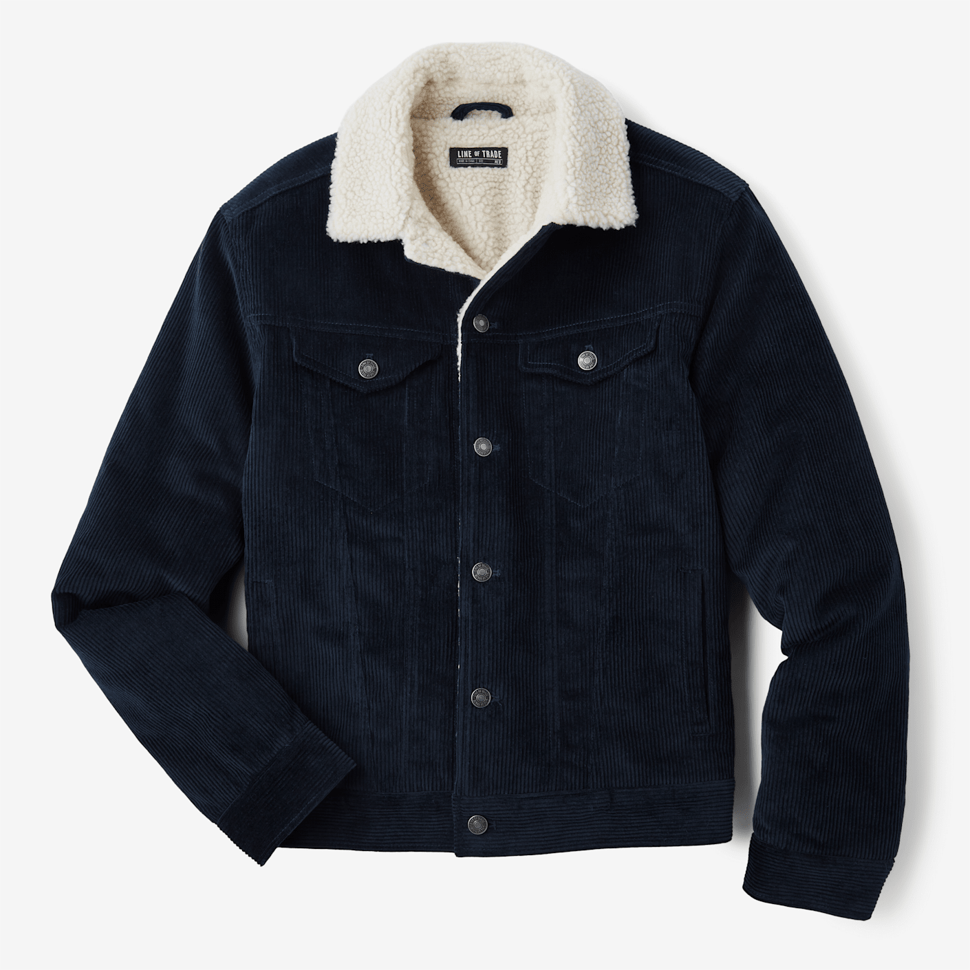 Line of Trade Montana Fleece-Lined Corduroy Trucker Jacket