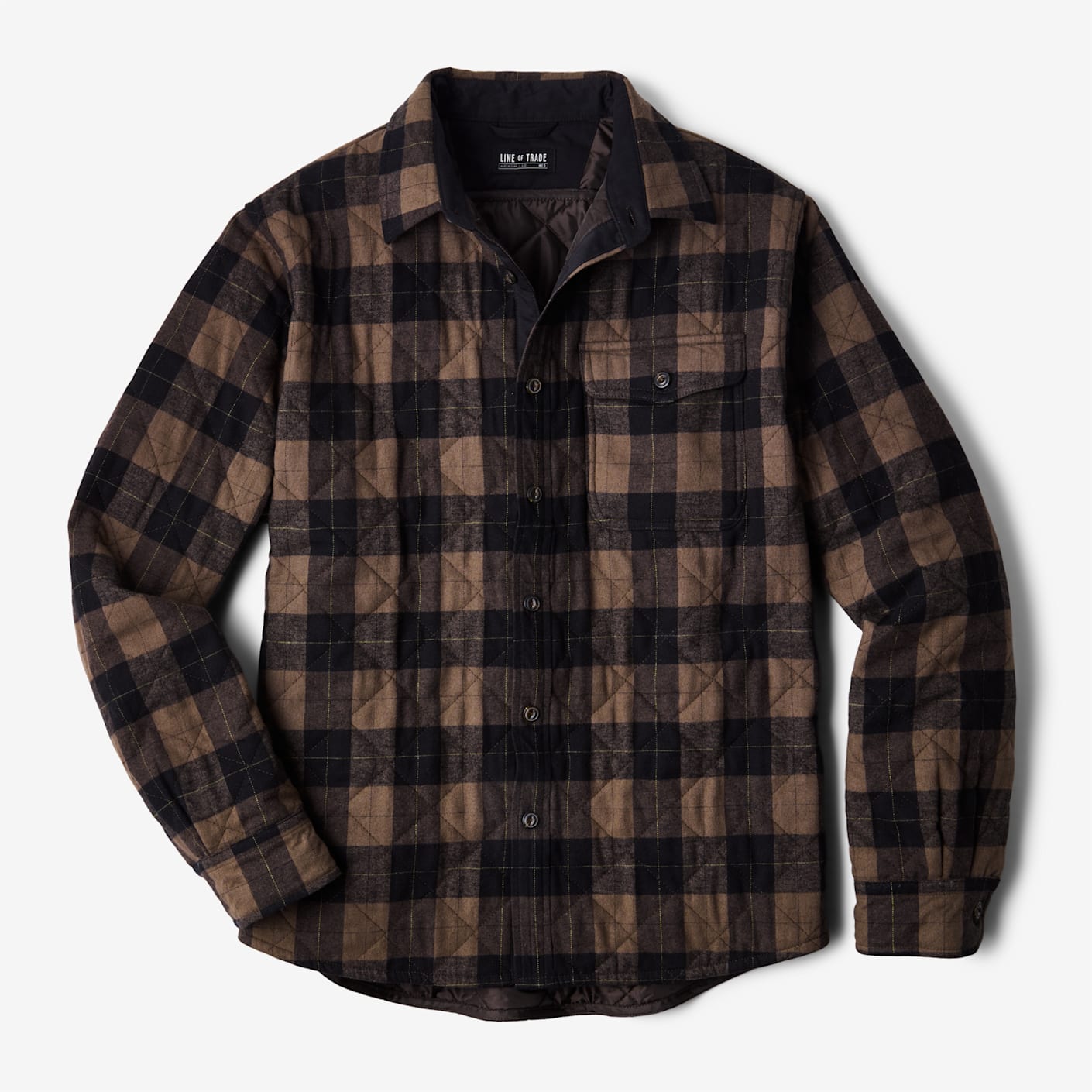 Padded flannel shirt on sale