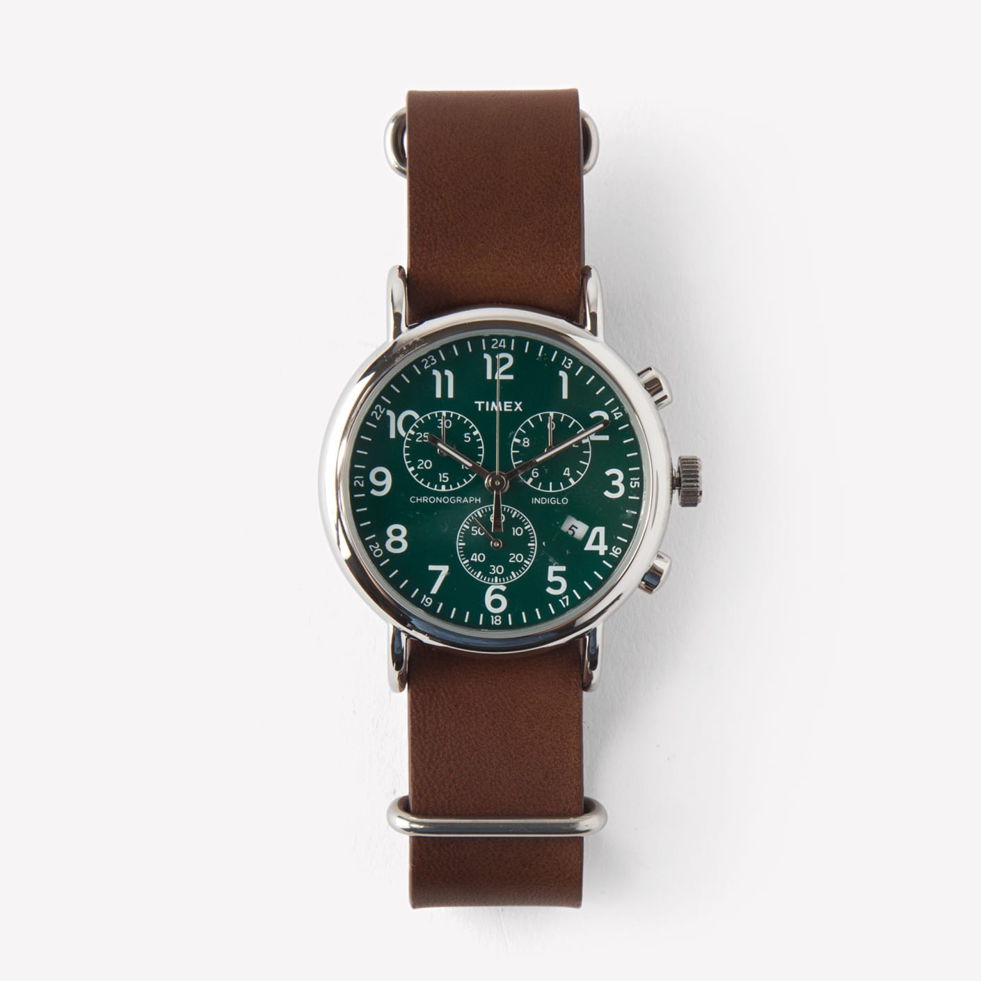 Timex weekender green dial sale