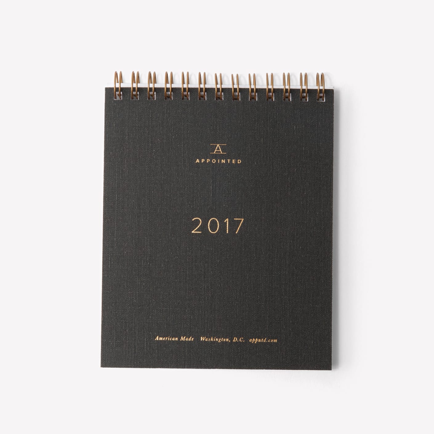 Appointed Desk Calendar Charcoal Bespoke Post