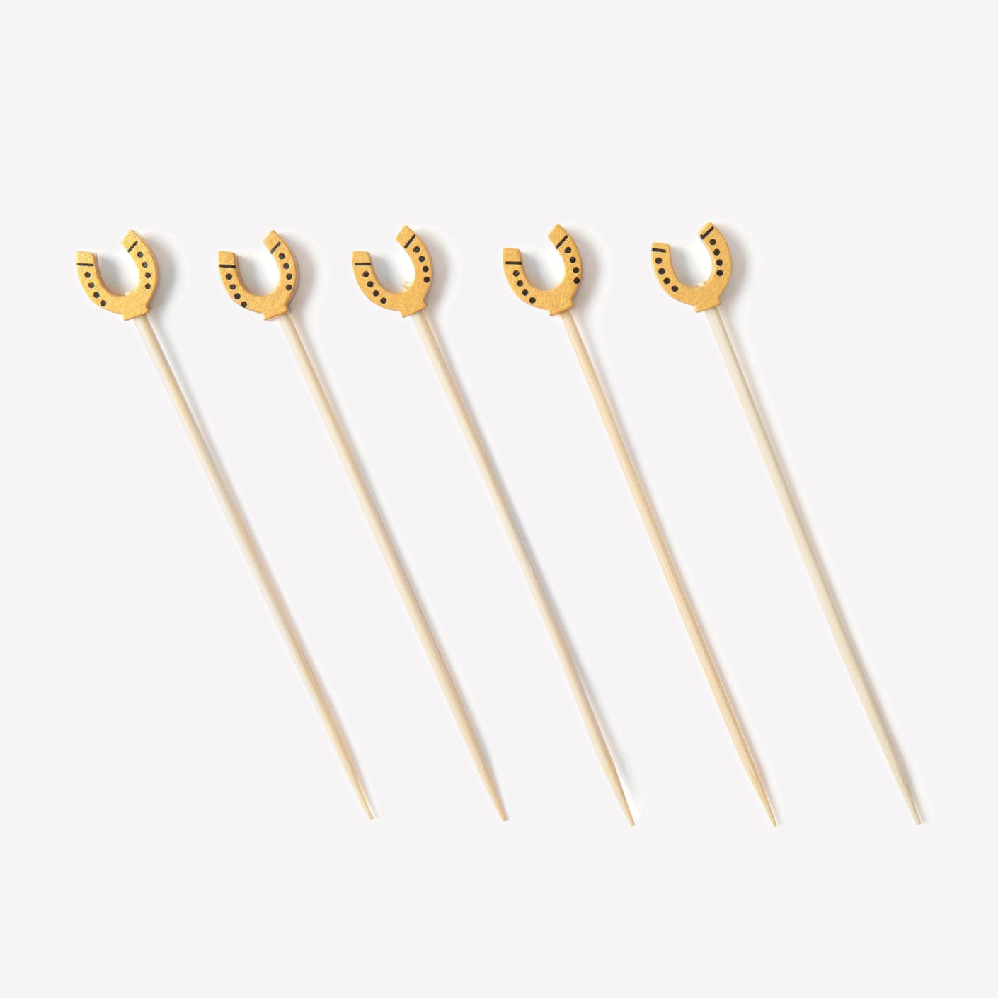 Sideshow Press Horseshoe Cocktail Picks Set of 12 Bespoke Post