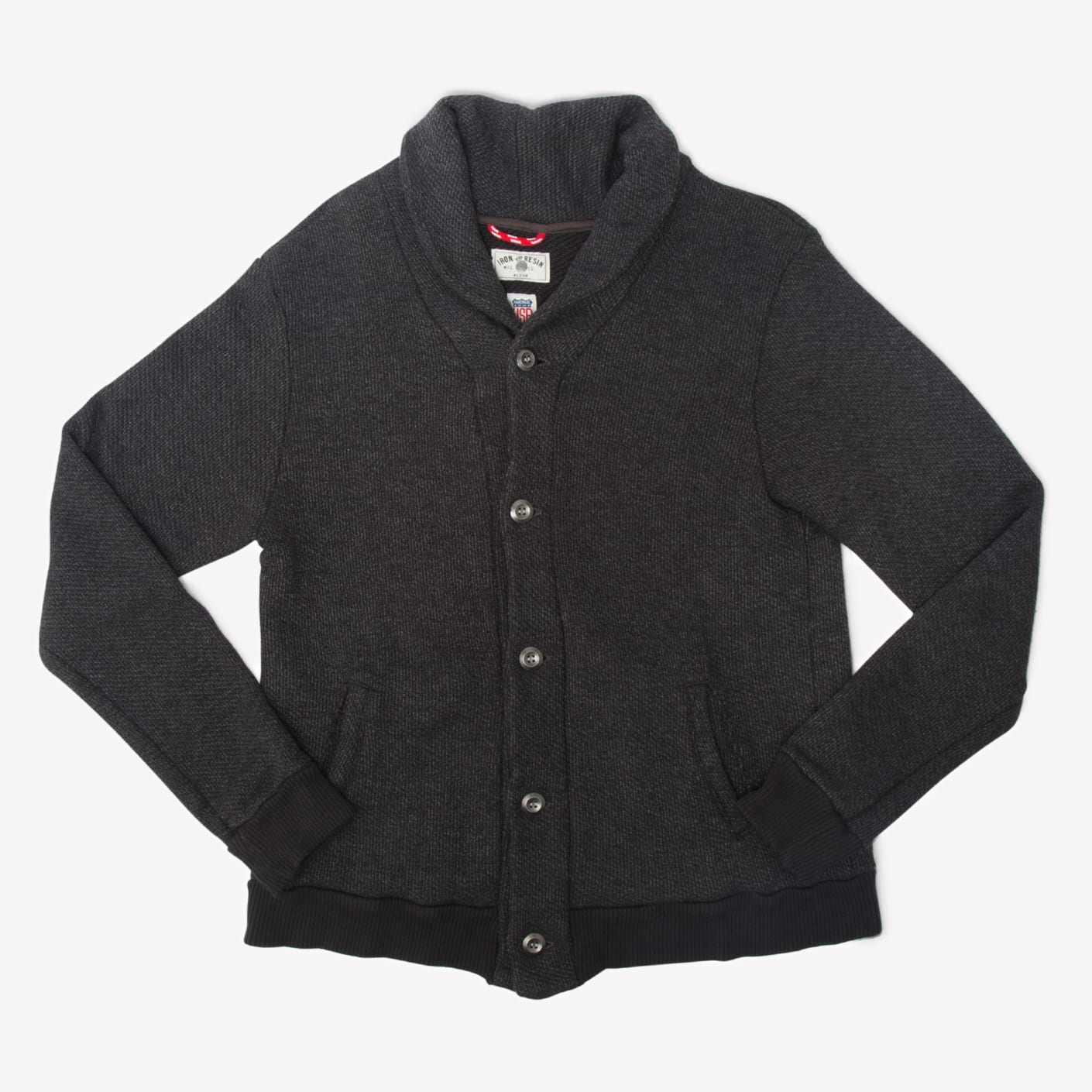 Iron & Resin Fletcher Cardigan – Charcoal | Bespoke Post