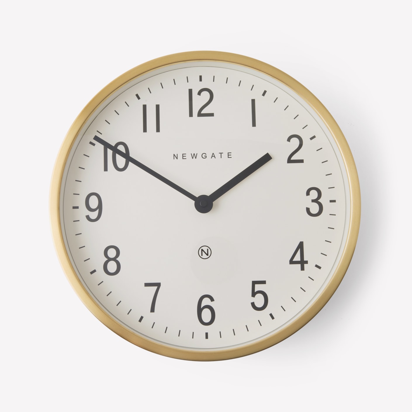 Newgate Master Edwards Wall Clock Radial Brass Bespoke Post