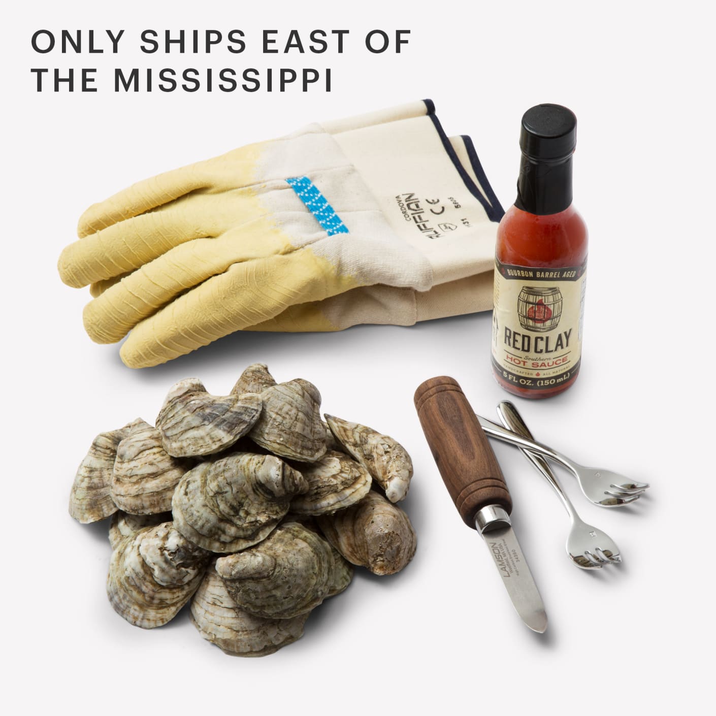 Potted Pans Oyster Shucking Kit with Gloves 6.5in Oyster Knife and Medium  Gloves