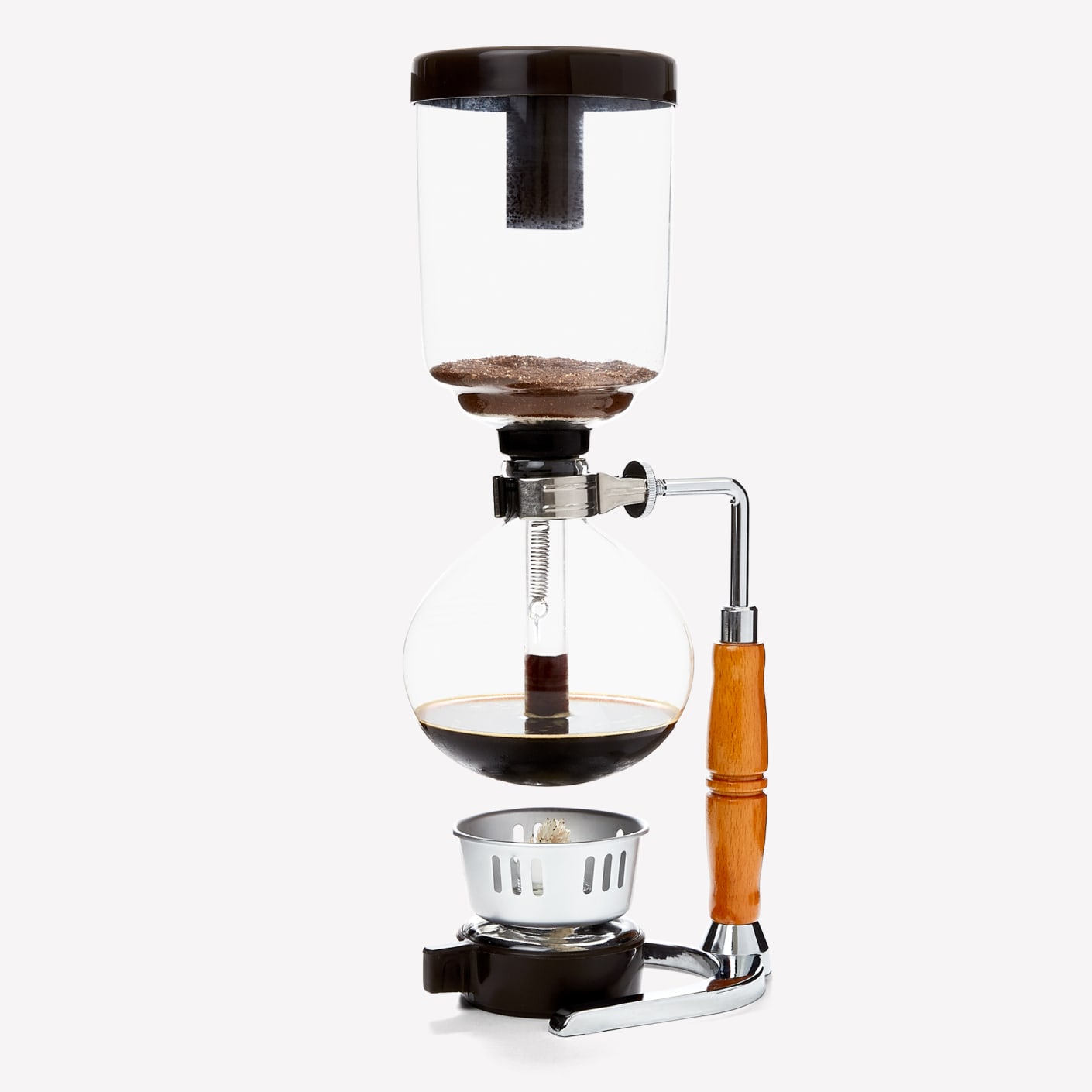 Premium Photo  Barista is boil water in syphon device for