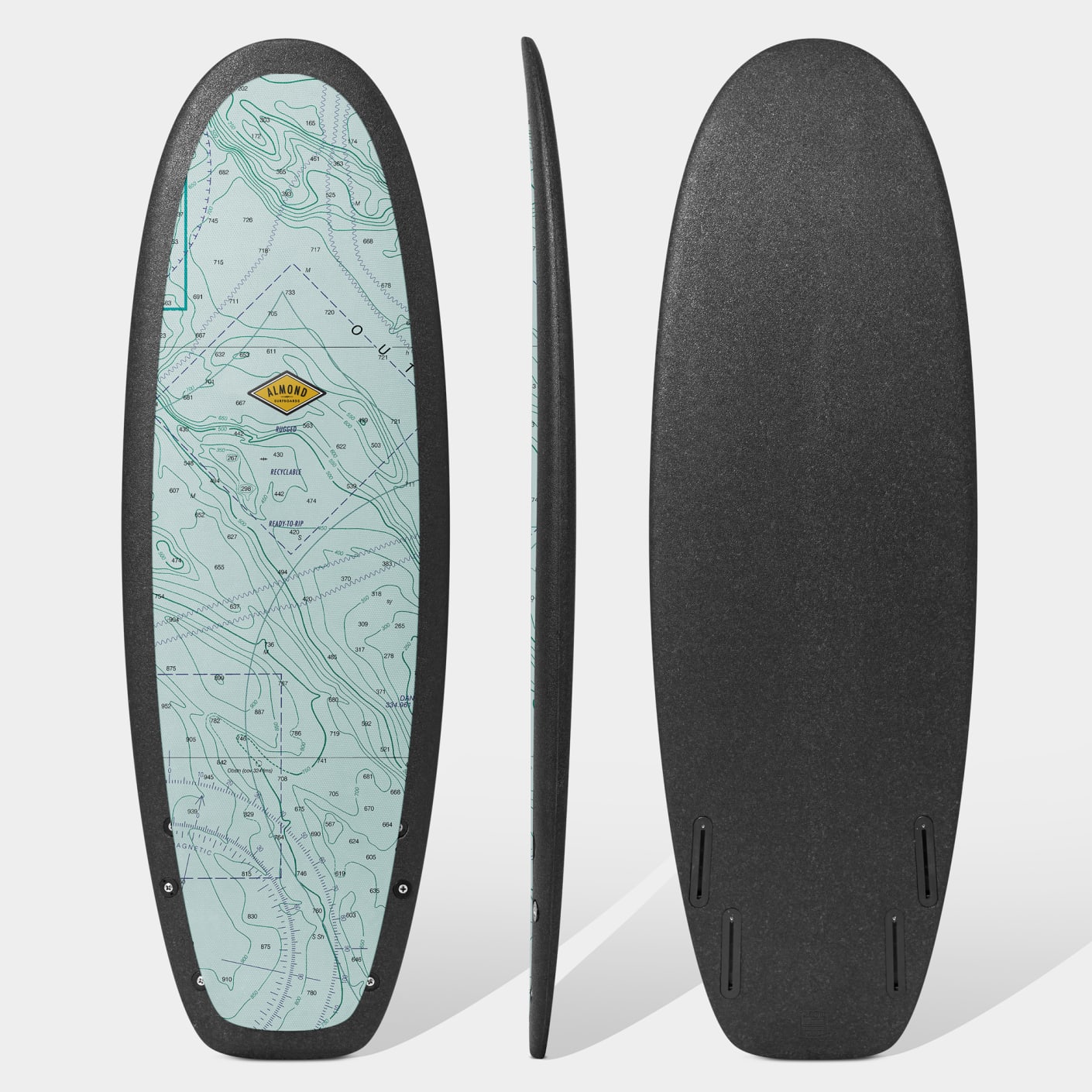 Almond Surfboards R-Series 5'4 Secret Menu Surfboard – Chart