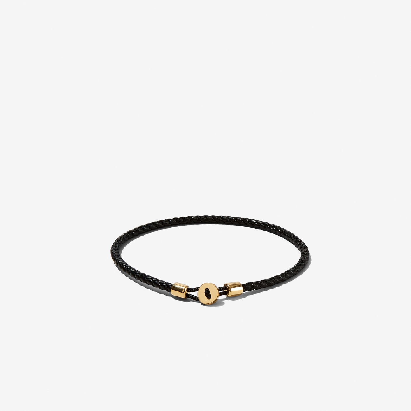 Miansai Nexus Leather Bracelet – Gold Vermeil & Black | Bespoke Post