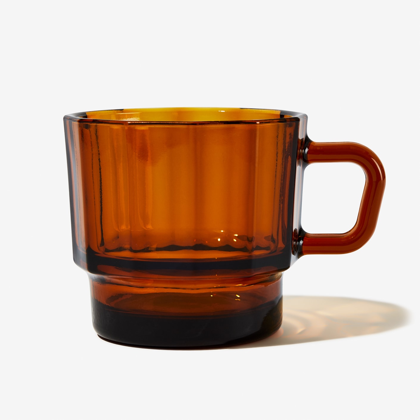 HMM W Recycled Glass Mug, Clear or Amber, Stackable on Food52