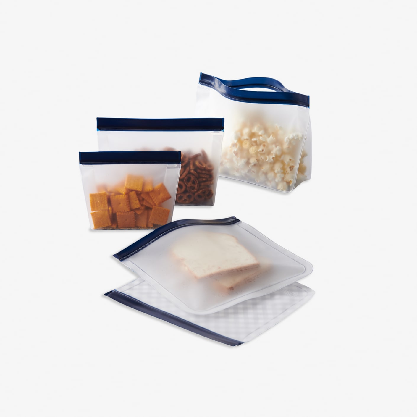Reusable Zip Pouches Set 5