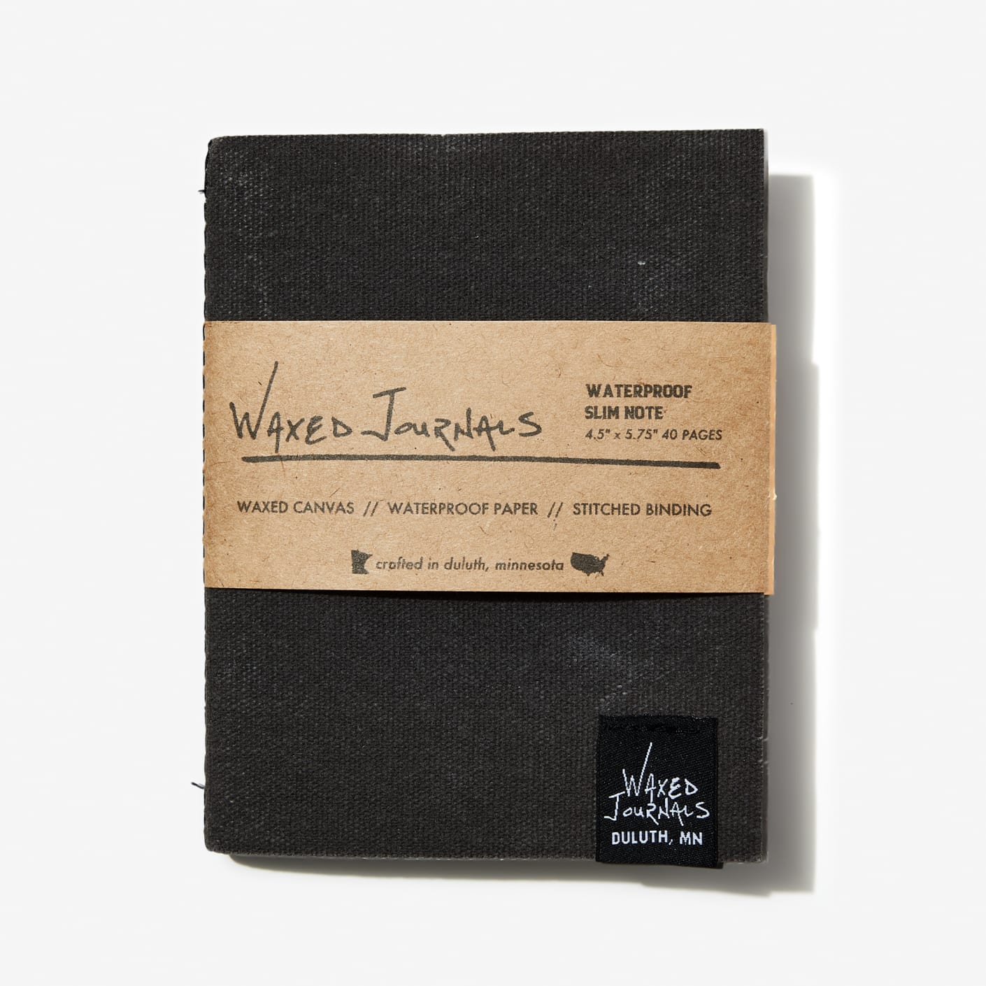 Waxed Journals Waterproof Slim Notebook Slate Bespoke Post