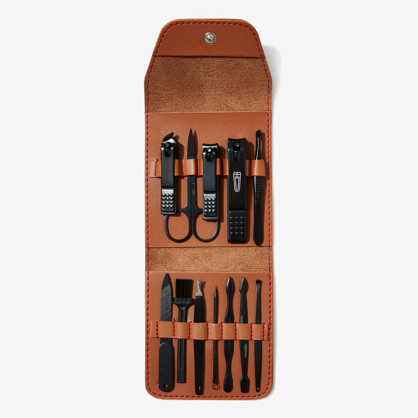 Mens 12 peice pro manicure grooming kit gift set