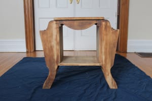 The starting point: an "eh" end table.