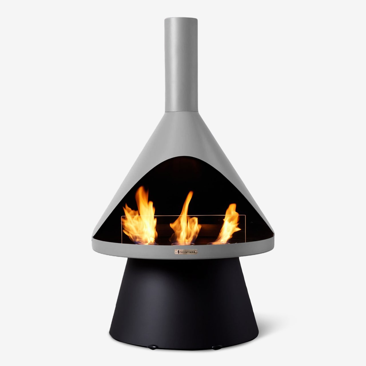 Lloyd Indoor/Outdoor Fireplace, Cool Grey - Terraflame by Solo Stove | Official Shop