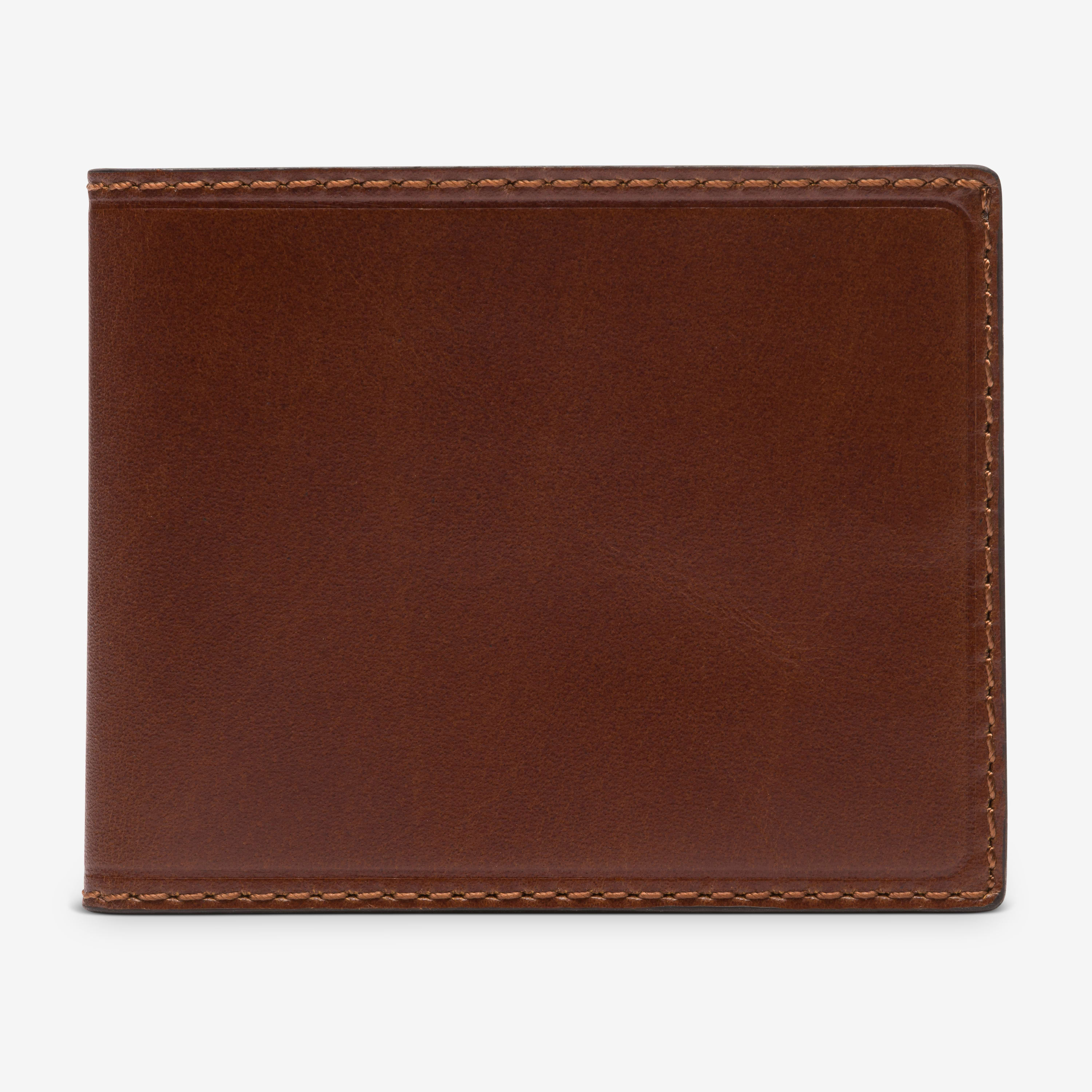 Slim Leather Bifold Wallet, Dark Brown - Line of Trade | Official Shop