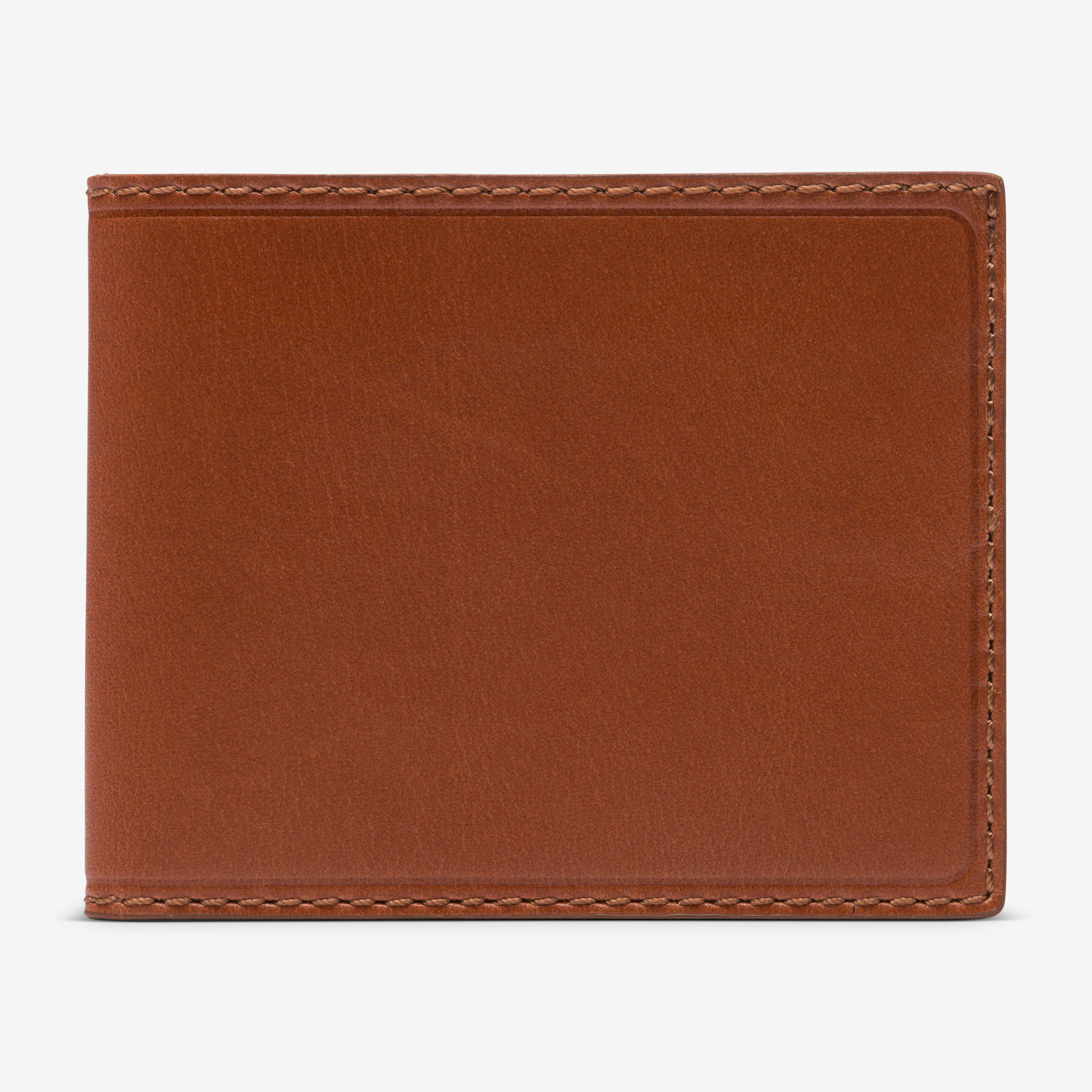 Slim Leather Bifold Wallet, Saddle Tan - Line of Trade | Official Shop