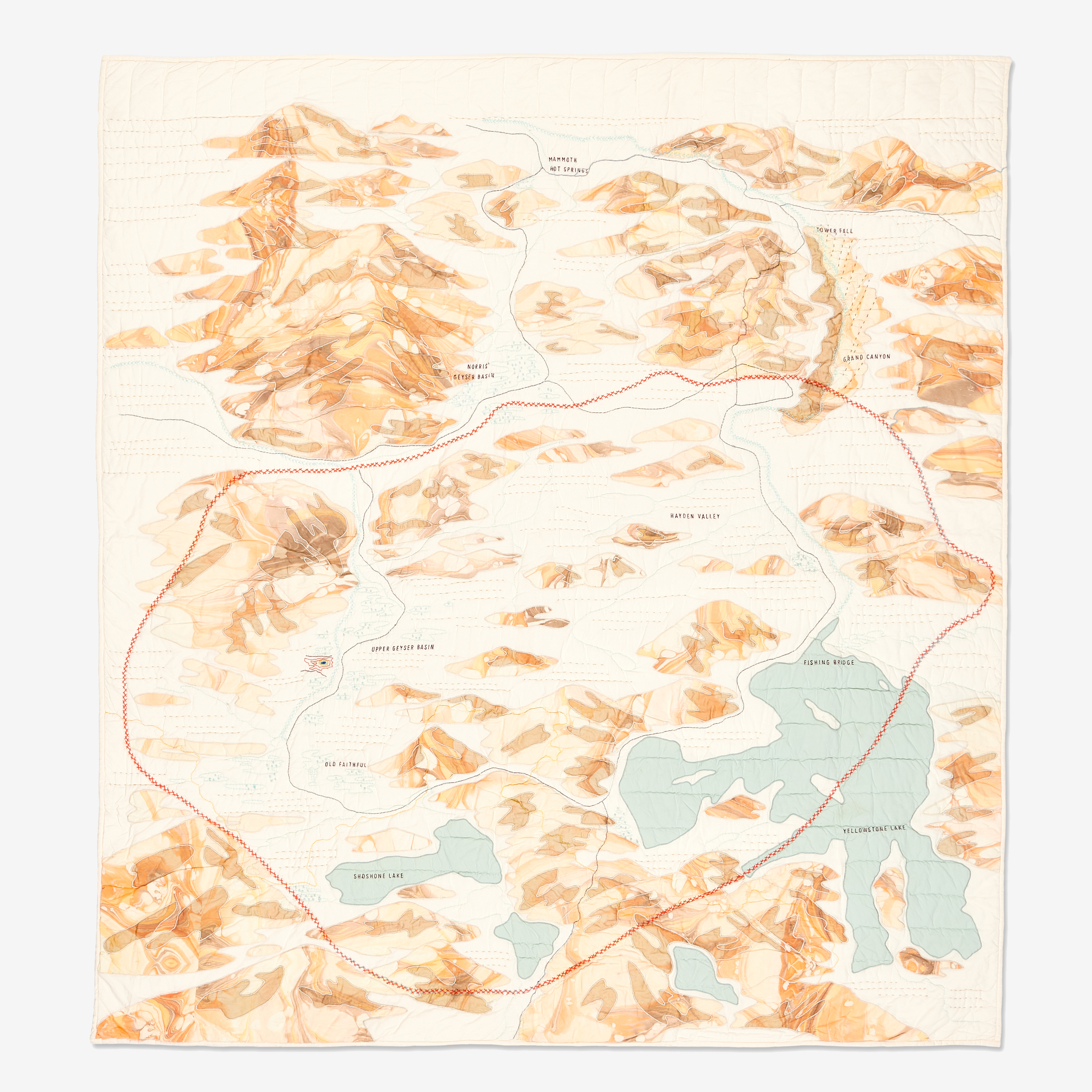 Yellowstone National Park Quilt, - Haptic Lab | Official Shop
